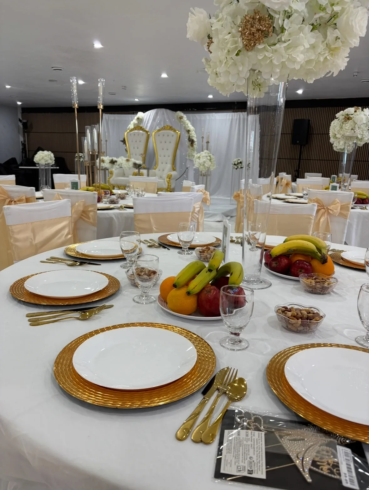 Salle Émeraude — disposition banquet